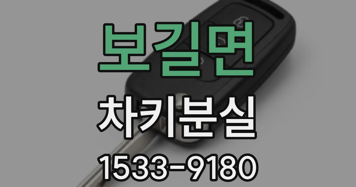 보길면 차키분실