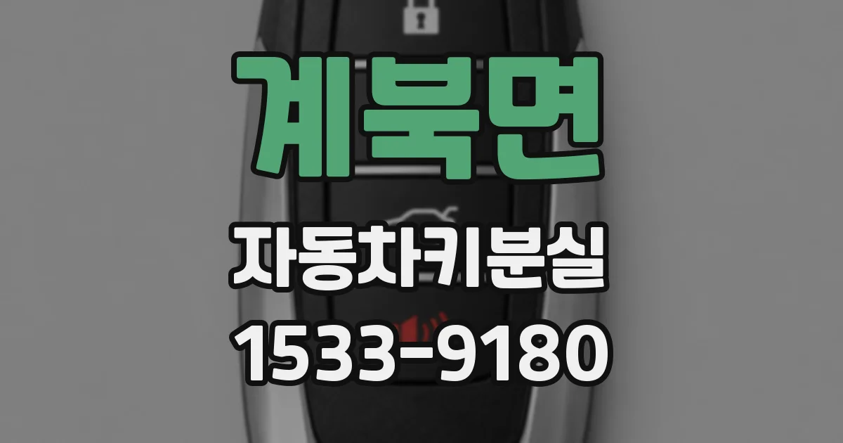 계북면 자동차키분실