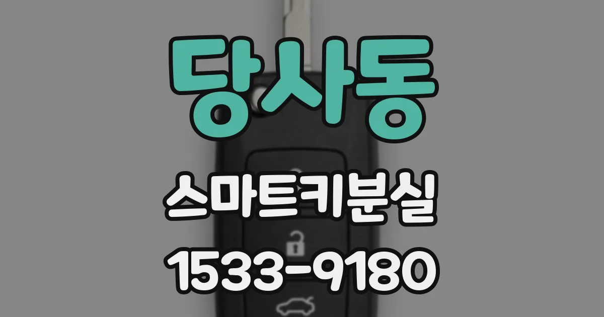 당사동 스마트키분실