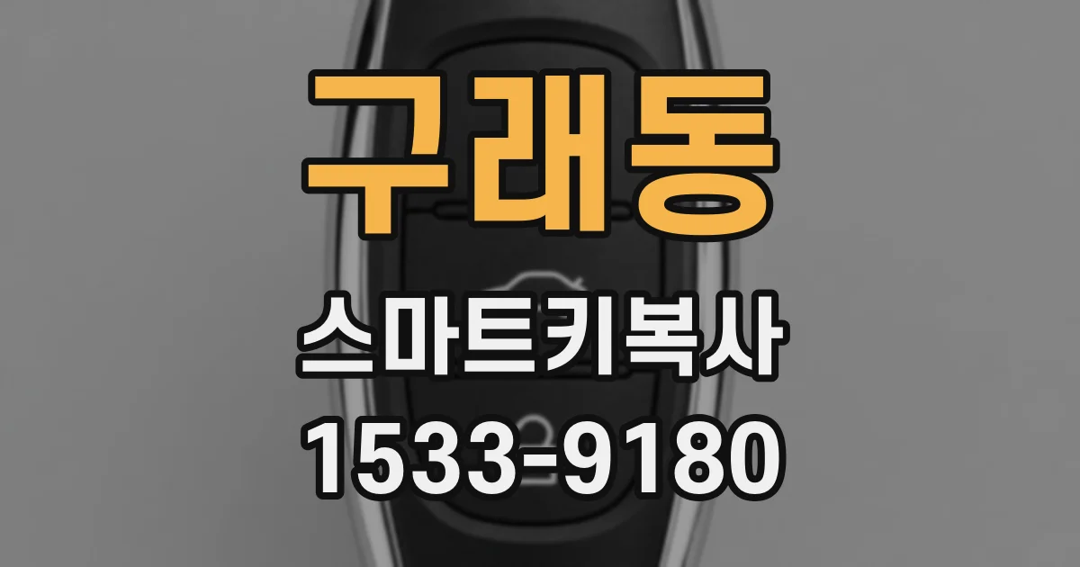 구래동 스마트키복사