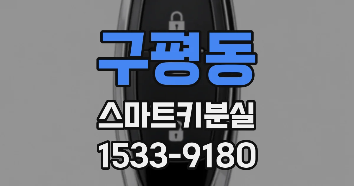 구평동 스마트키분실