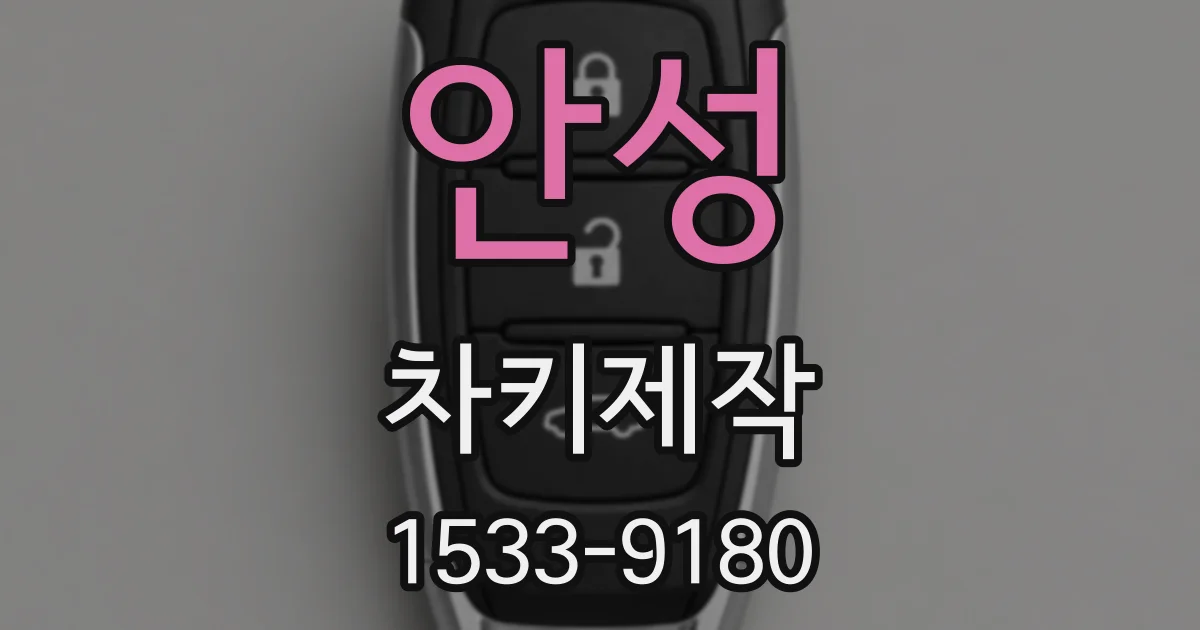 안성 차키제작