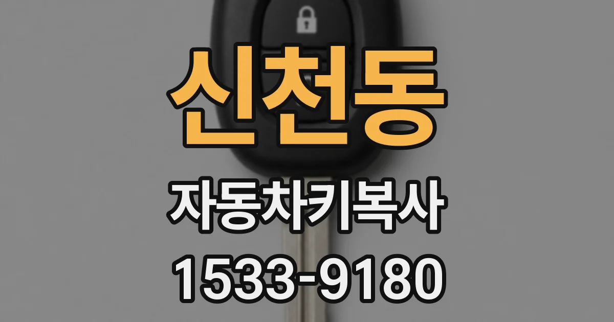 신천동 자동차키복사