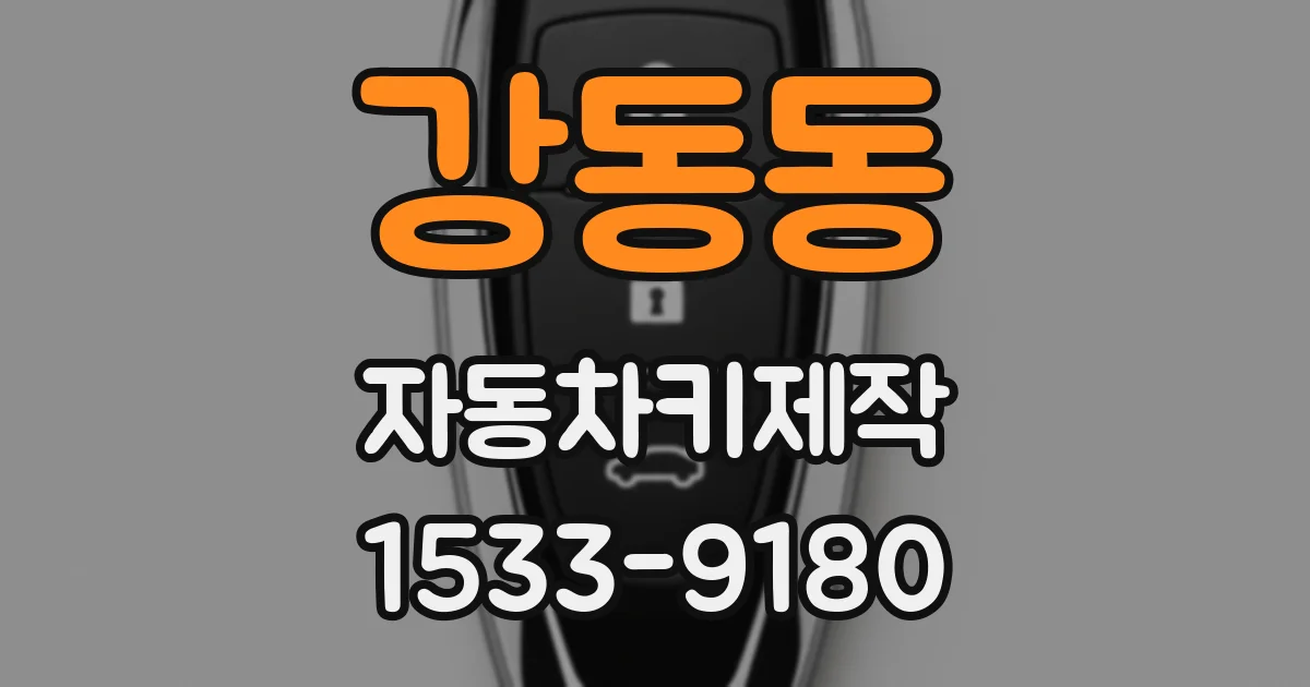 강동동 자동차키제작