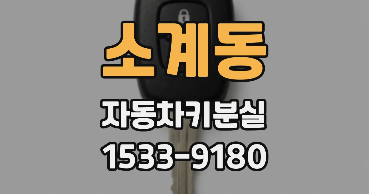 소계동 자동차키분실