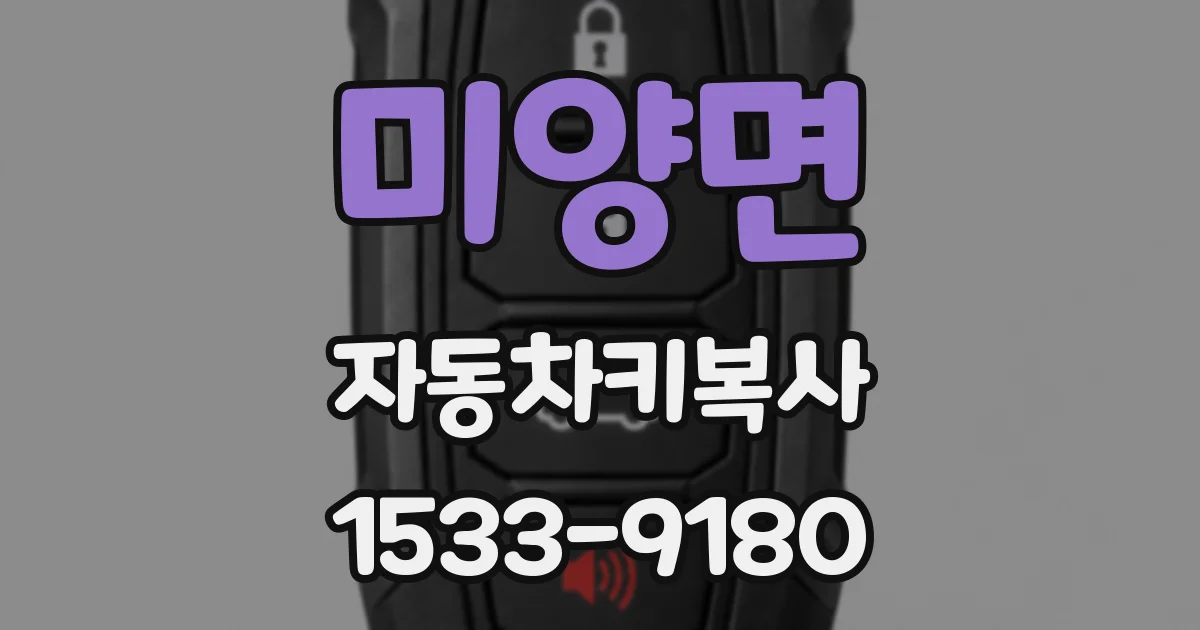 미양면 자동차키복사