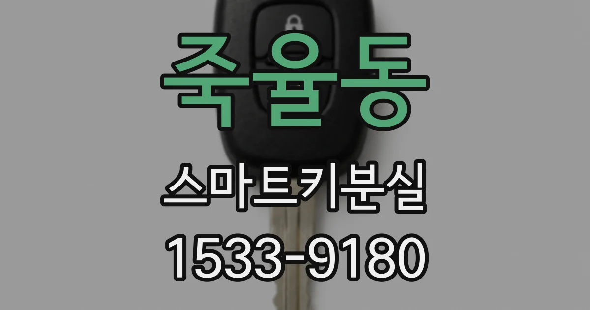죽율동 스마트키분실