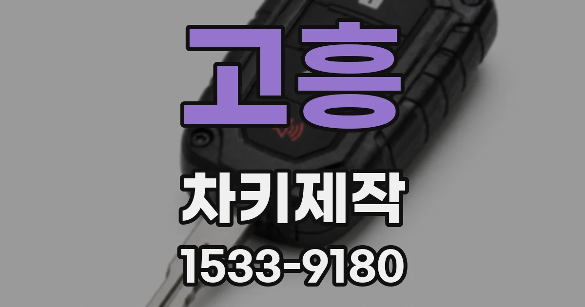 고흥 차키제작