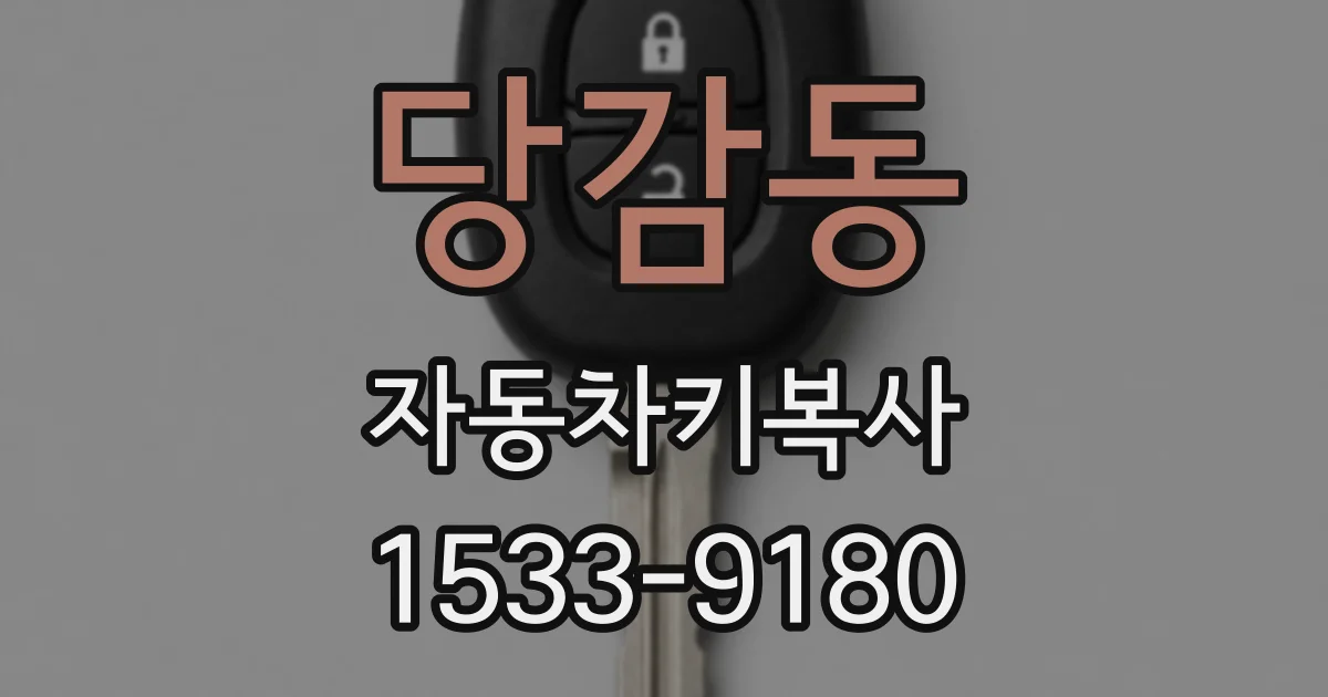 당감동 자동차키복사