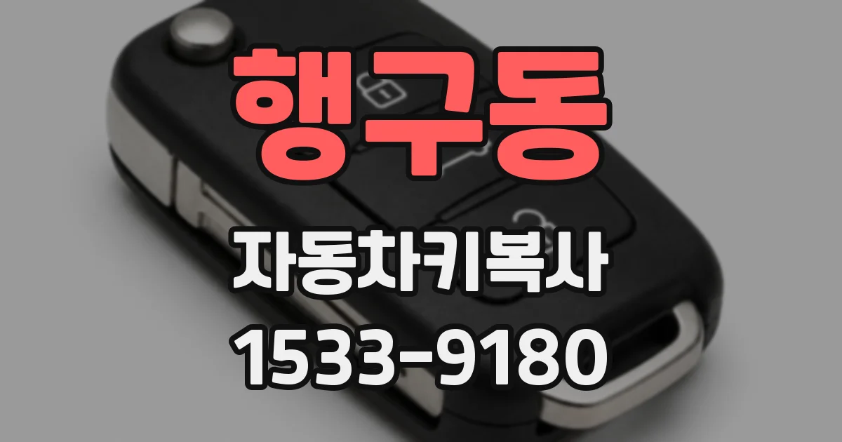 행구동 자동차키복사