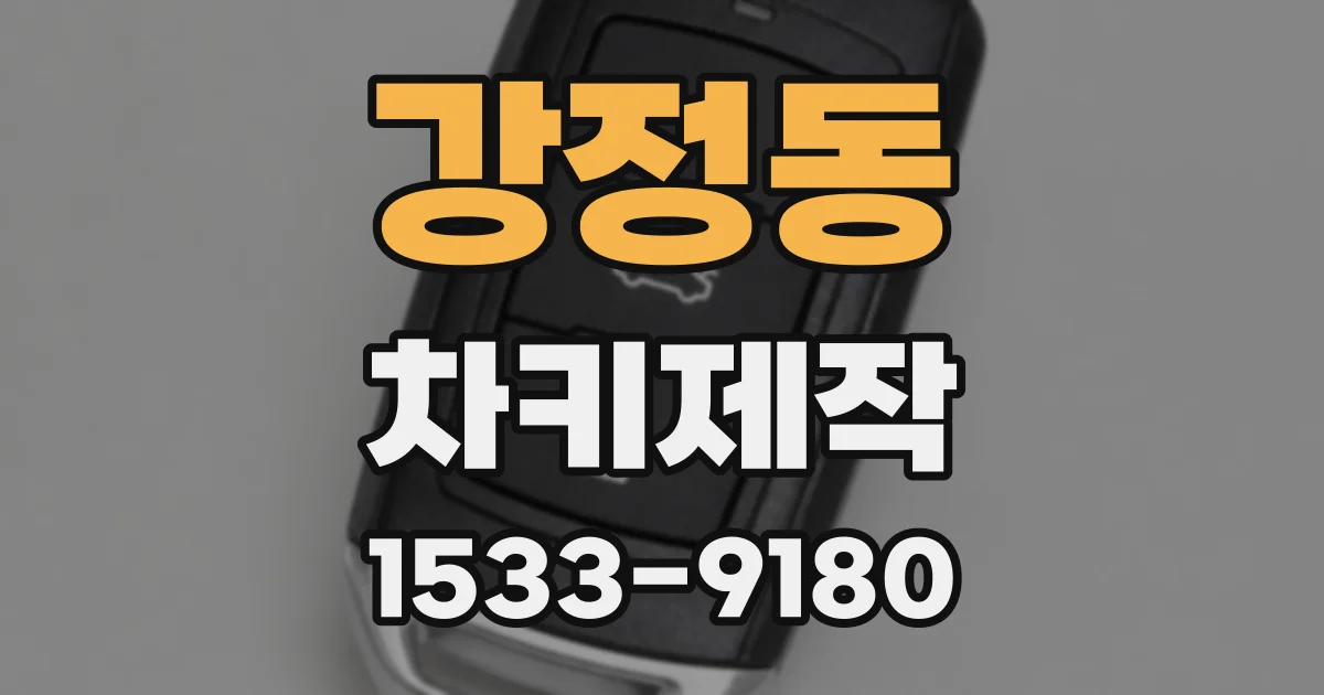 강정동 차키제작