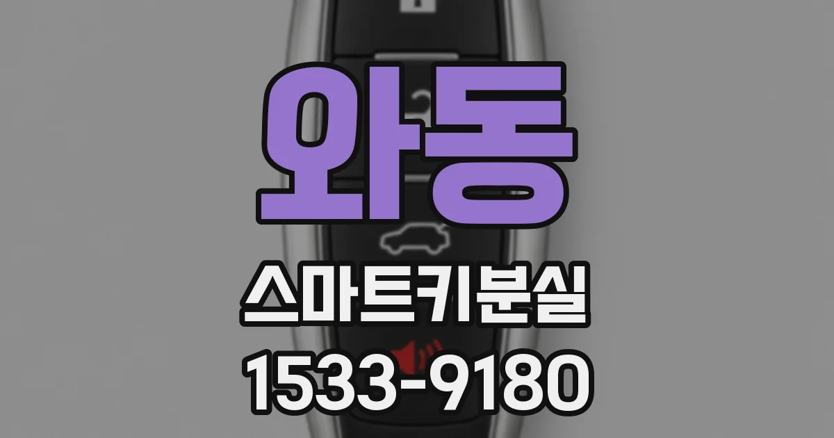 와동 스마트키분실