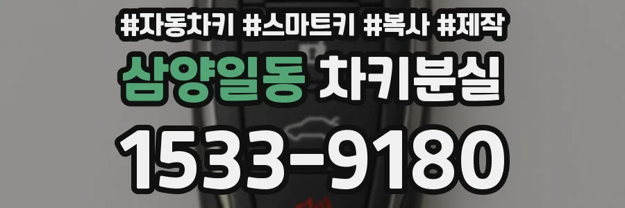 삼양일동 차키분실