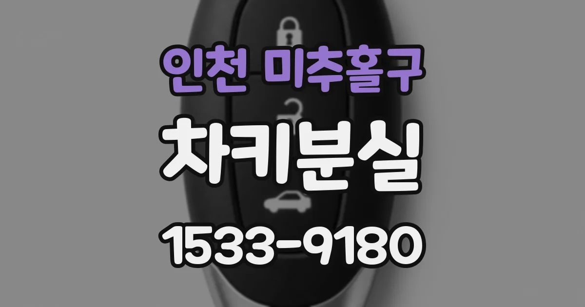 인천 미추홀구 차키분실