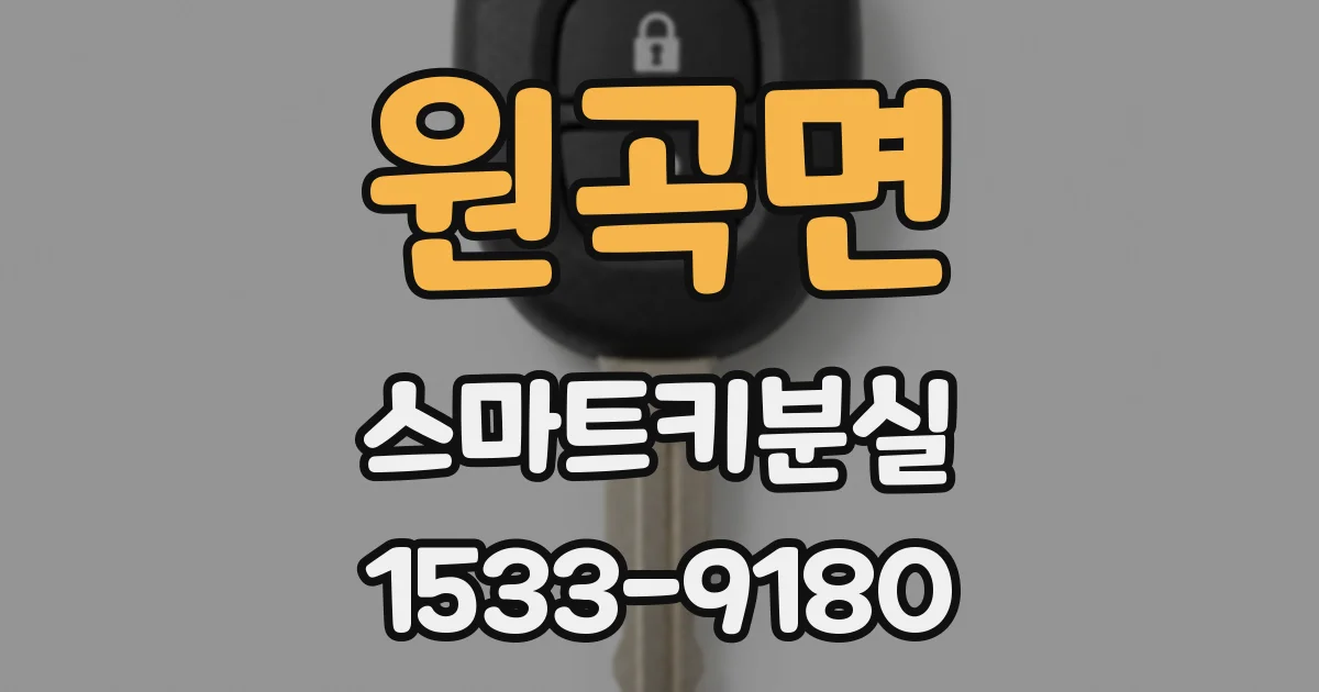 원곡면 스마트키분실