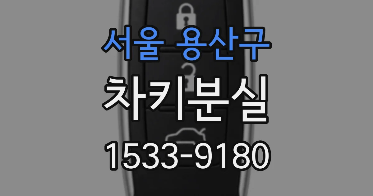 서울 용산구 차키분실