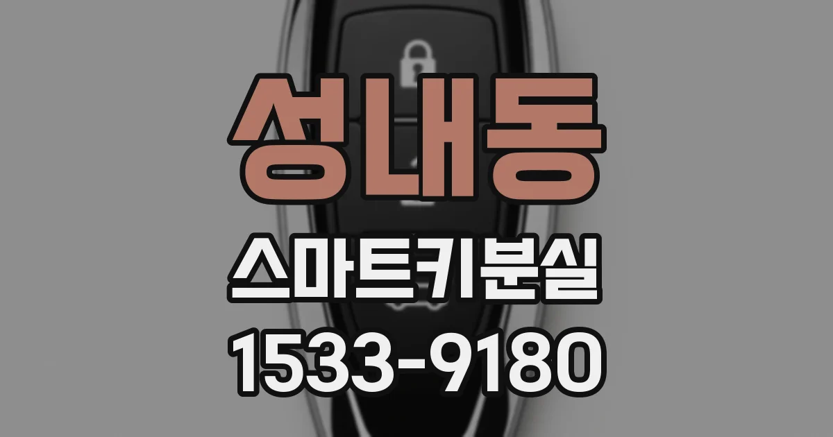 성내동 스마트키분실