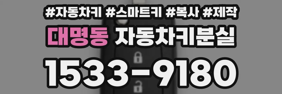 대명동 자동차키분실