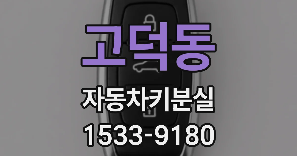 고덕동 자동차키분실