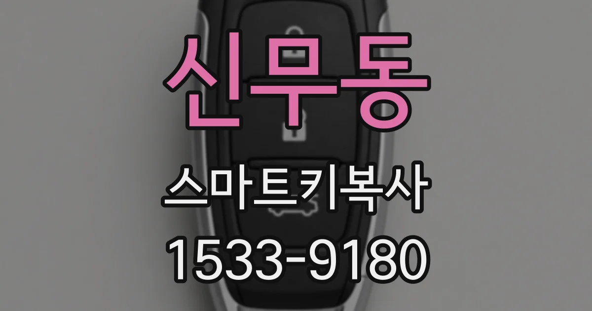 신무동 스마트키복사