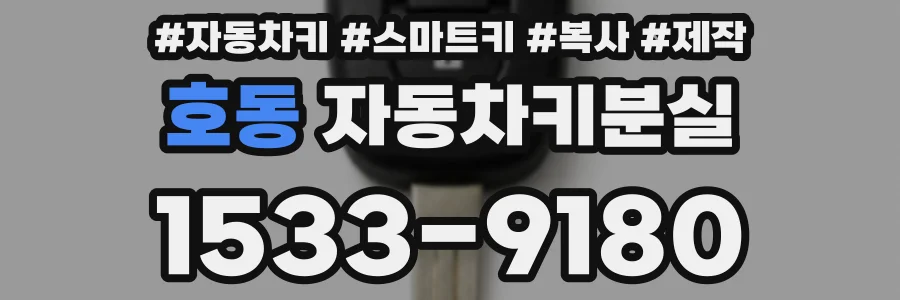 호동 자동차키분실