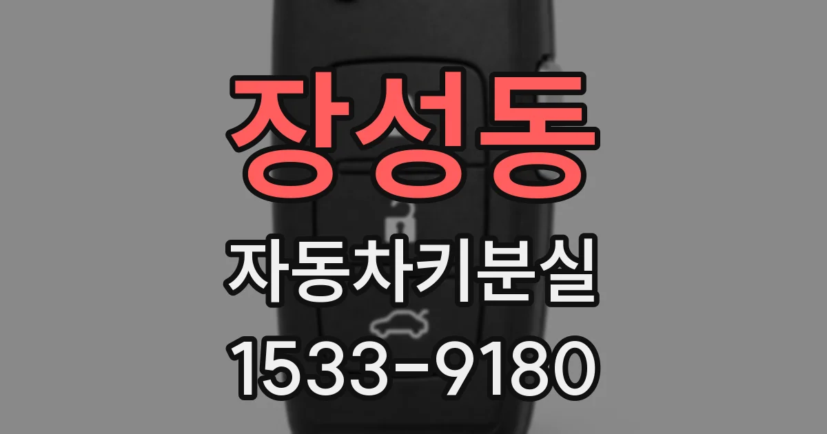 장성동 자동차키분실