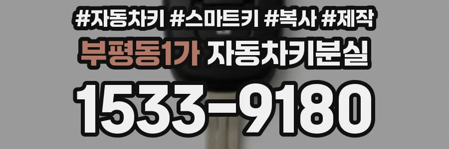 부평동1가 자동차키분실