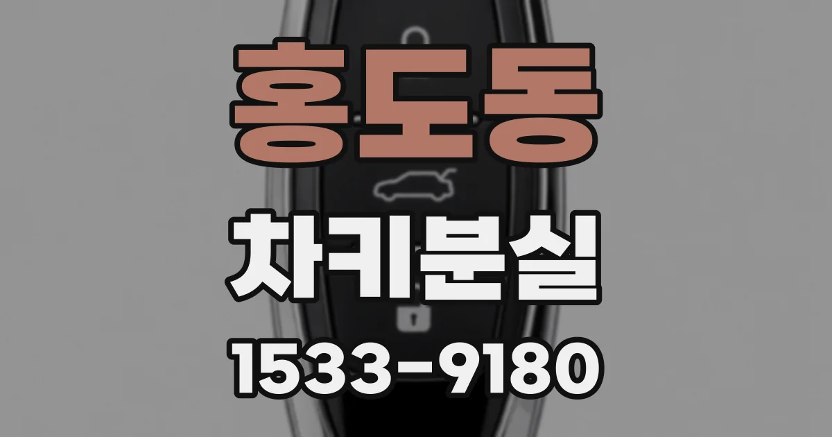 홍도동 차키분실