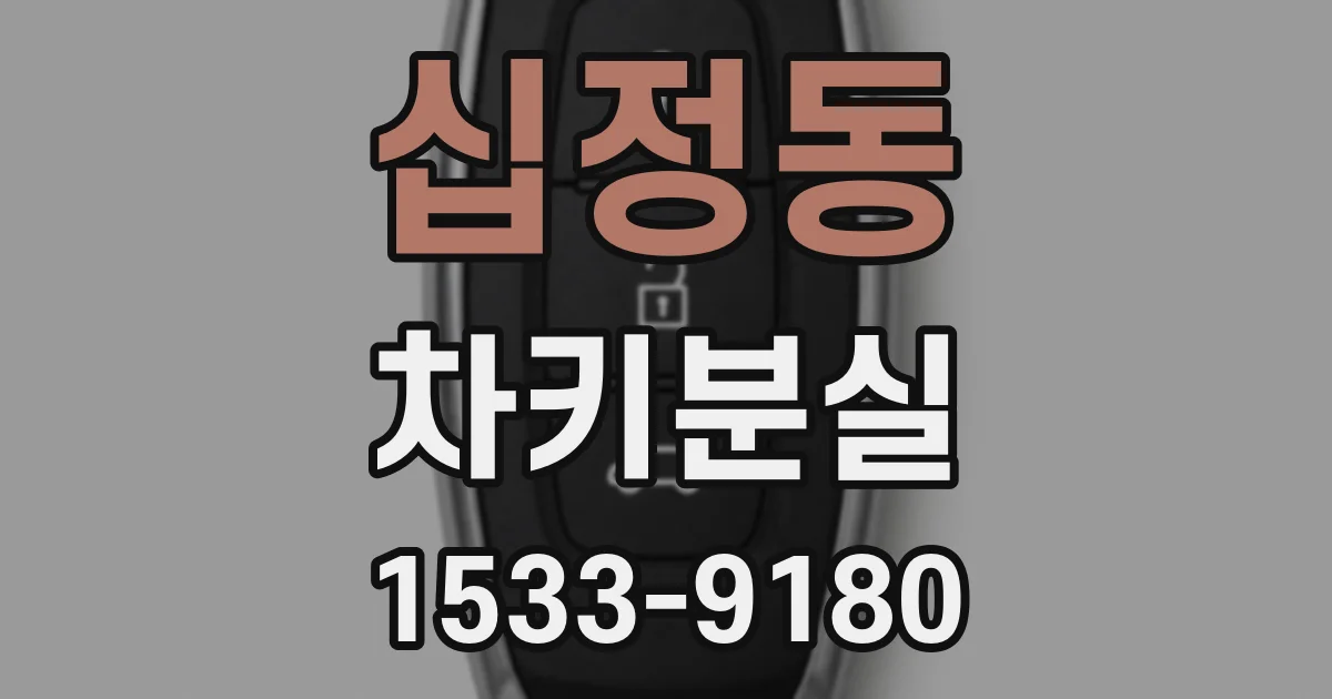 십정동 차키분실