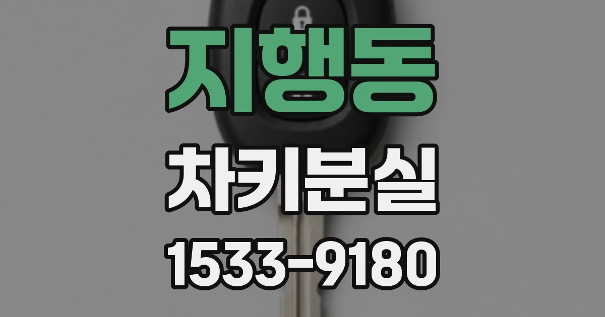 지행동 차키분실