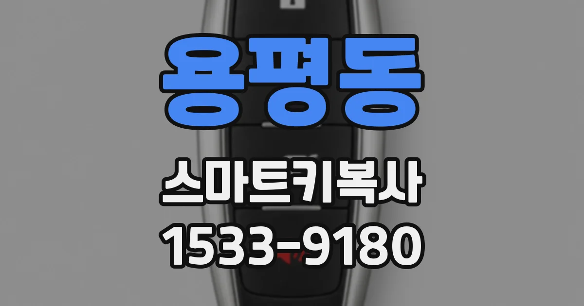 용평동 스마트키복사