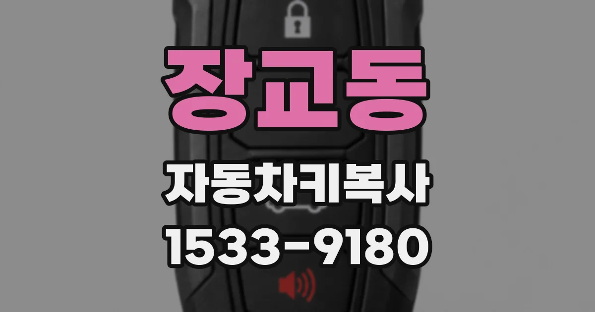 장교동 자동차키복사