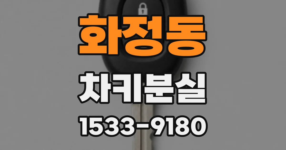 화정동 차키분실