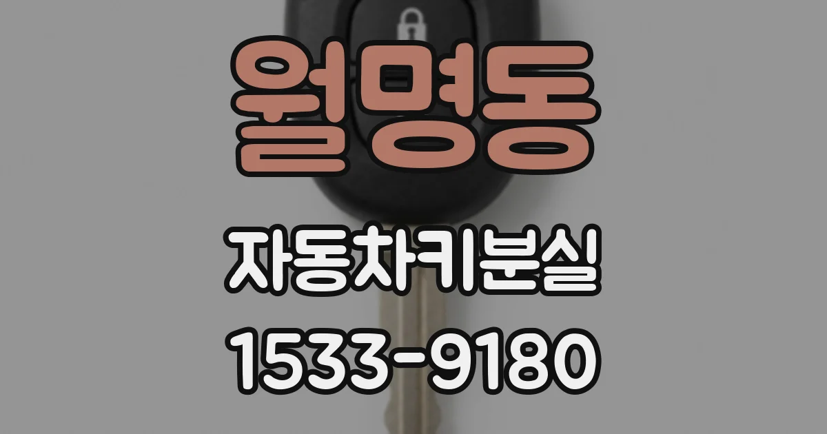 월명동 자동차키분실