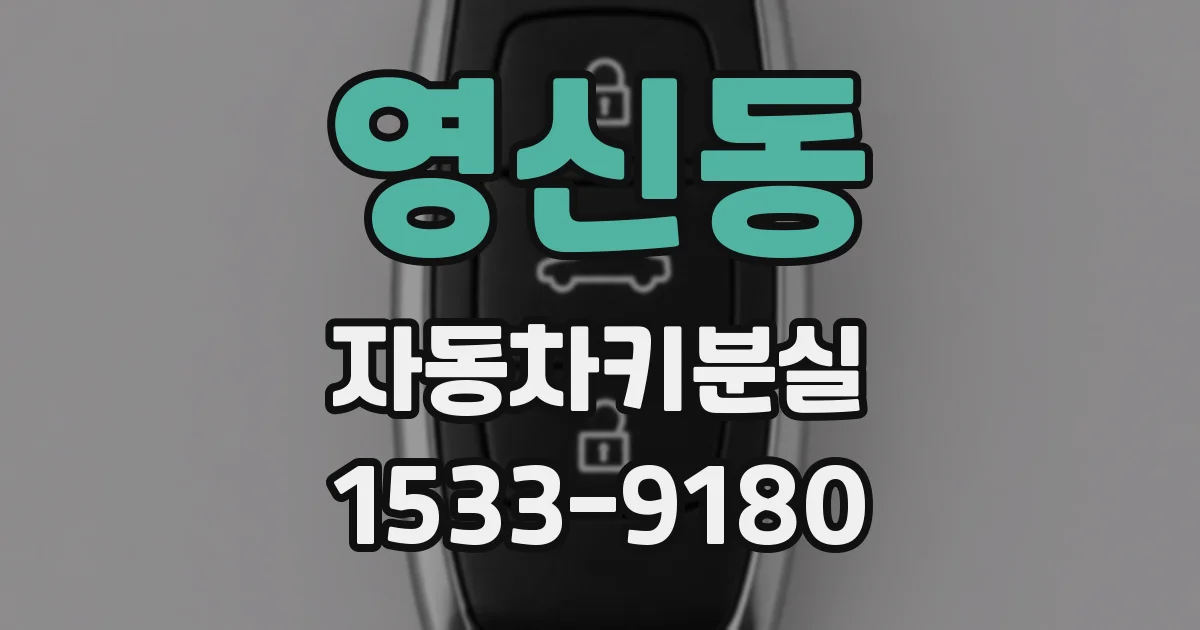 영신동 자동차키분실
