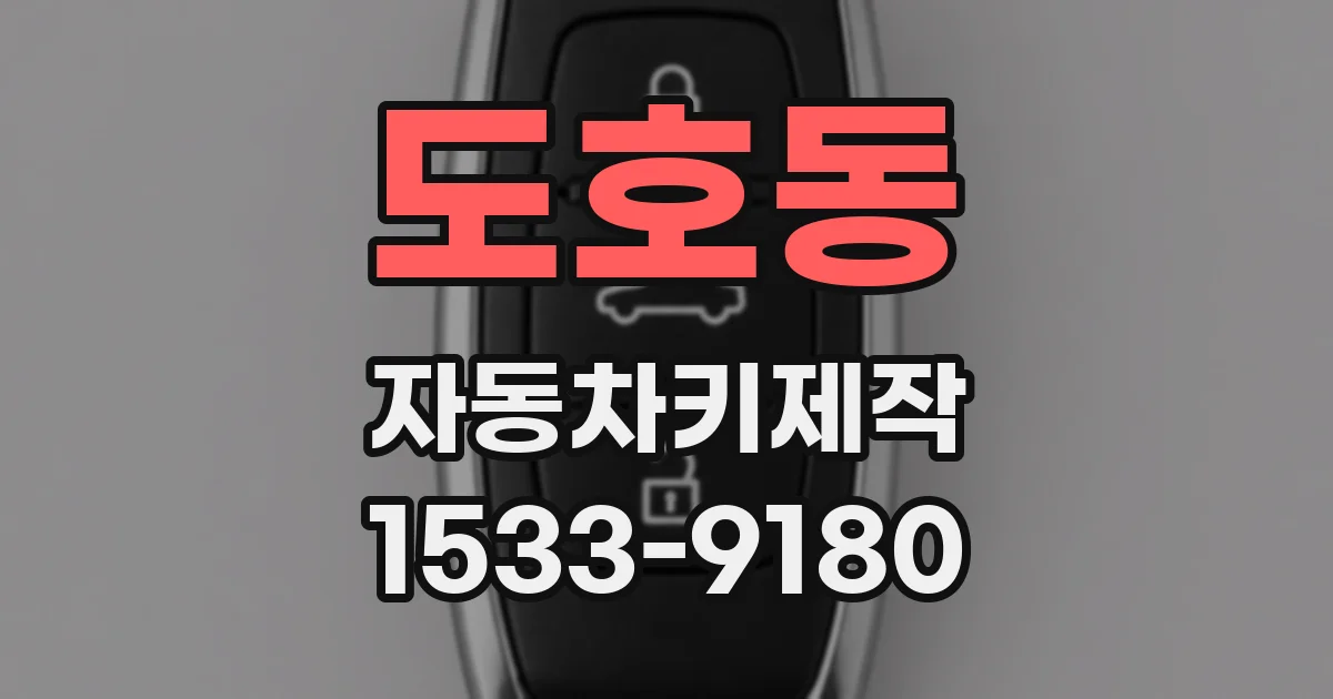 도호동 자동차키제작