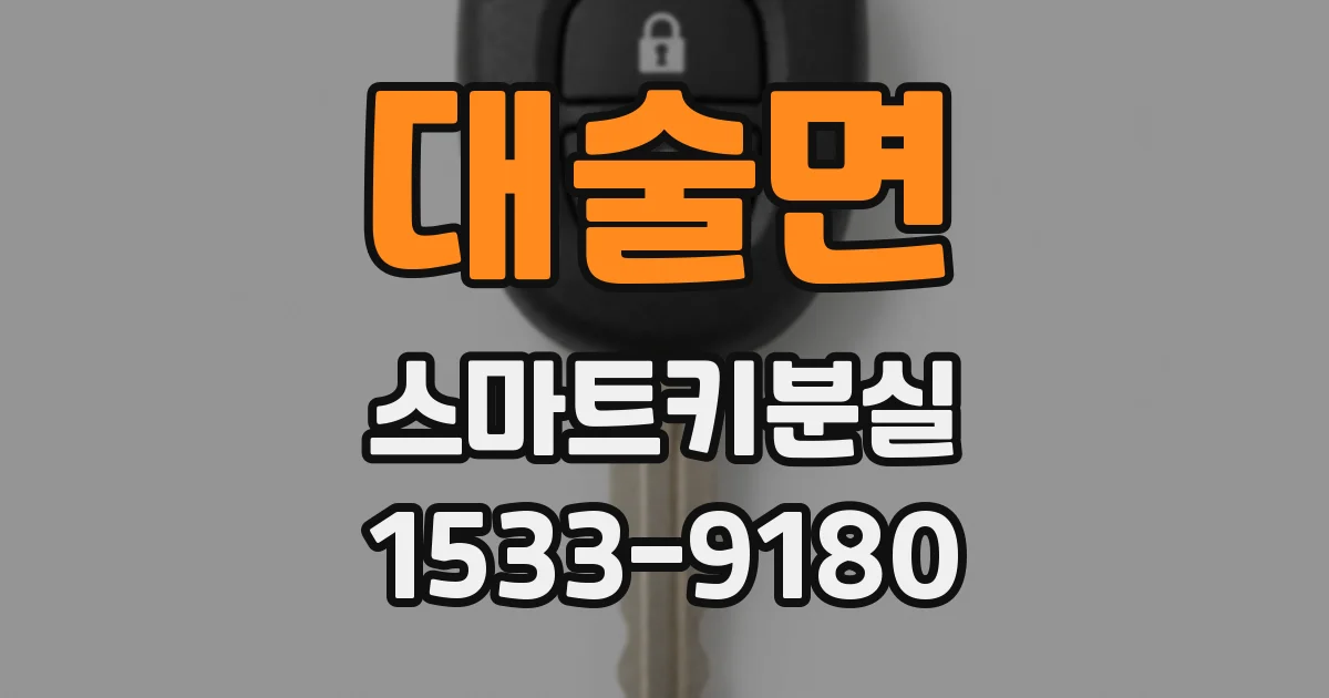 대술면 스마트키분실