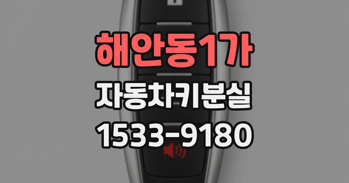 해안동1가 자동차키분실
