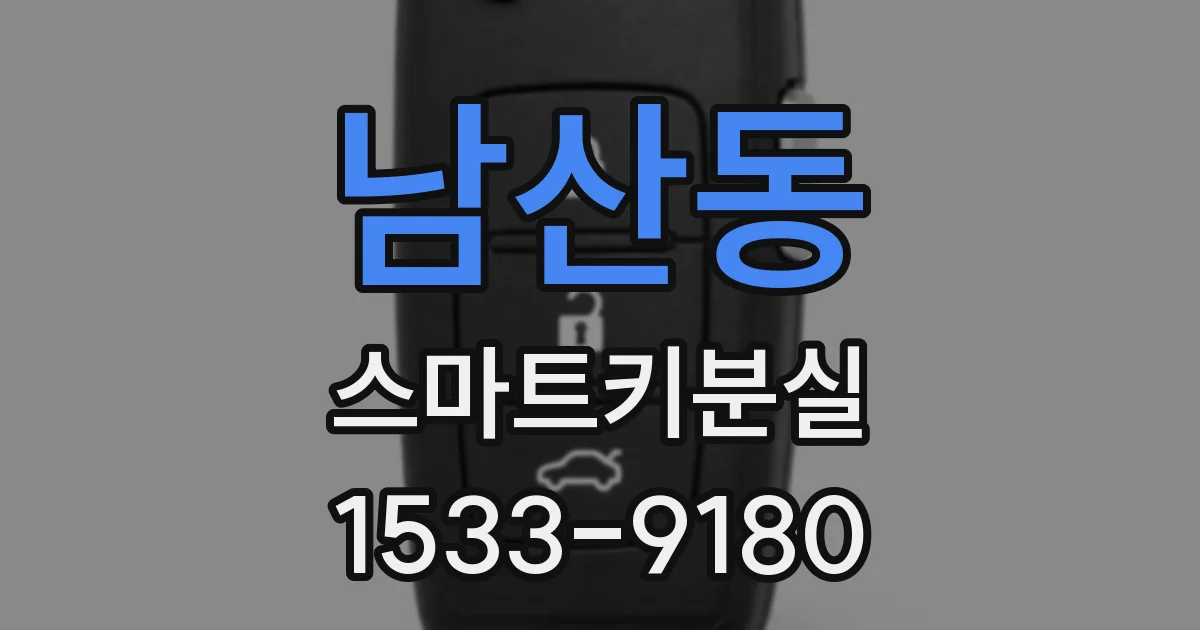 남산동 스마트키분실