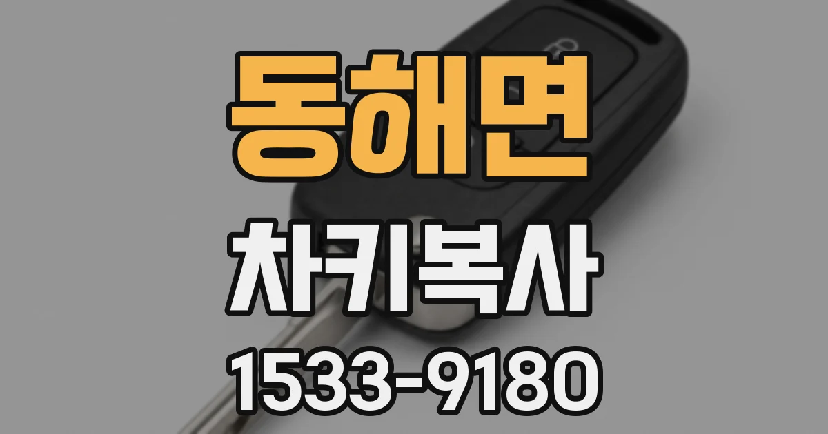 동해면 차키복사