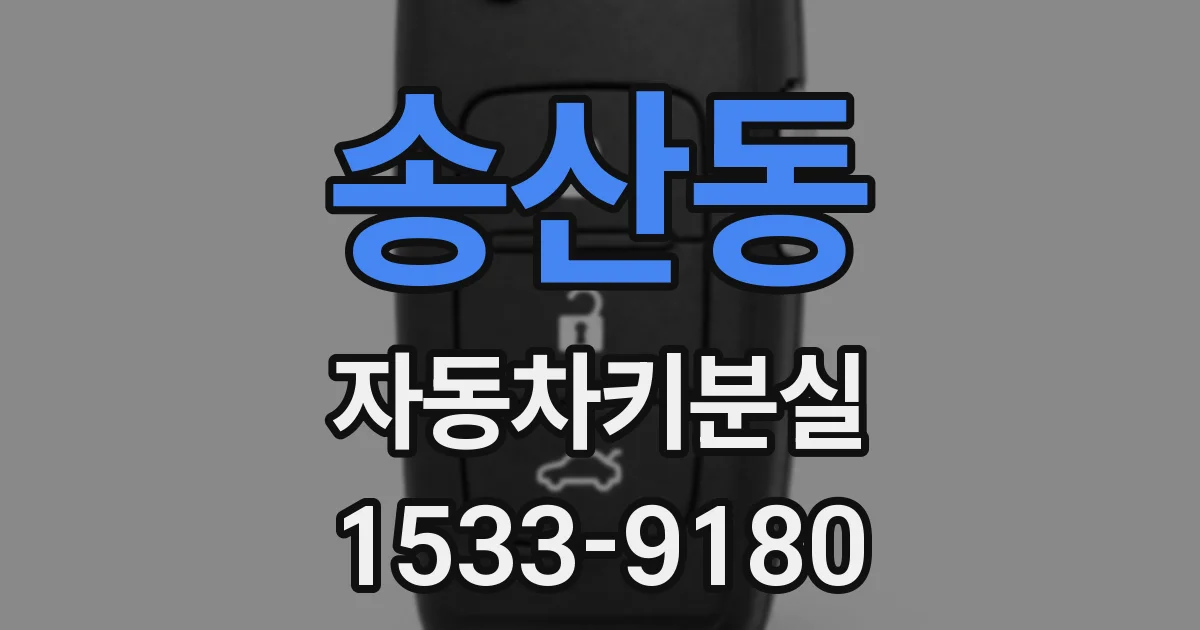 송산동 자동차키분실