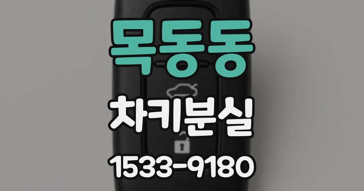목동동 차키분실