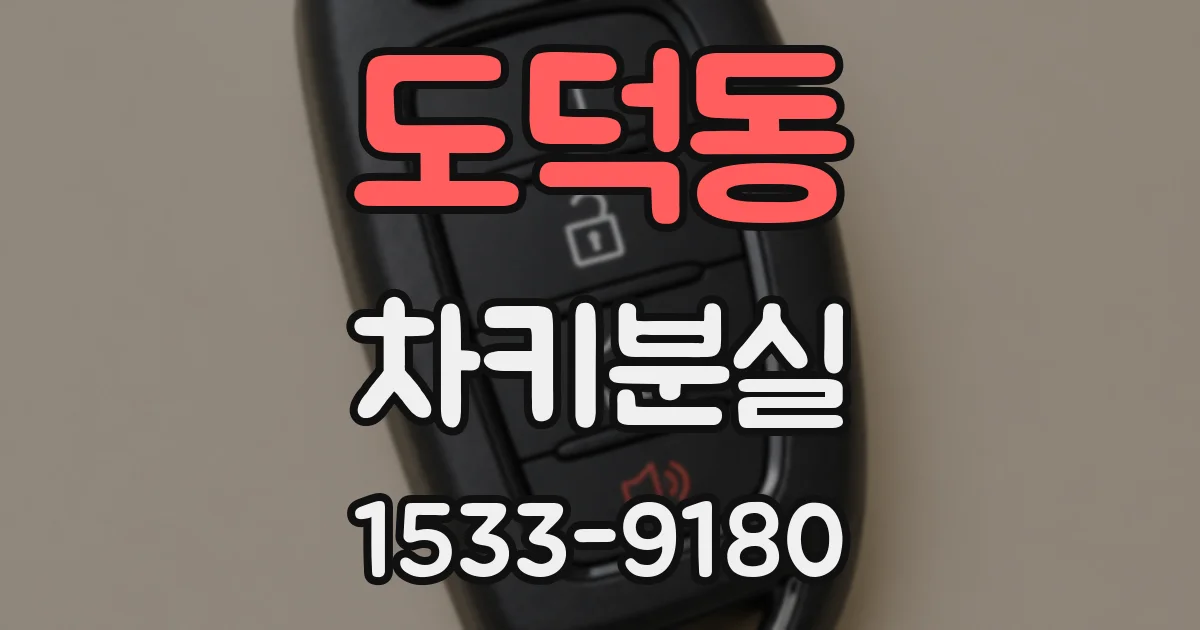 도덕동 차키분실
