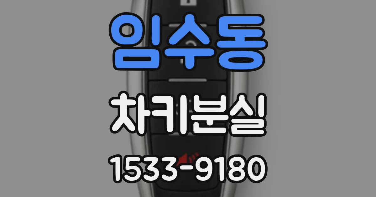 임수동 차키분실