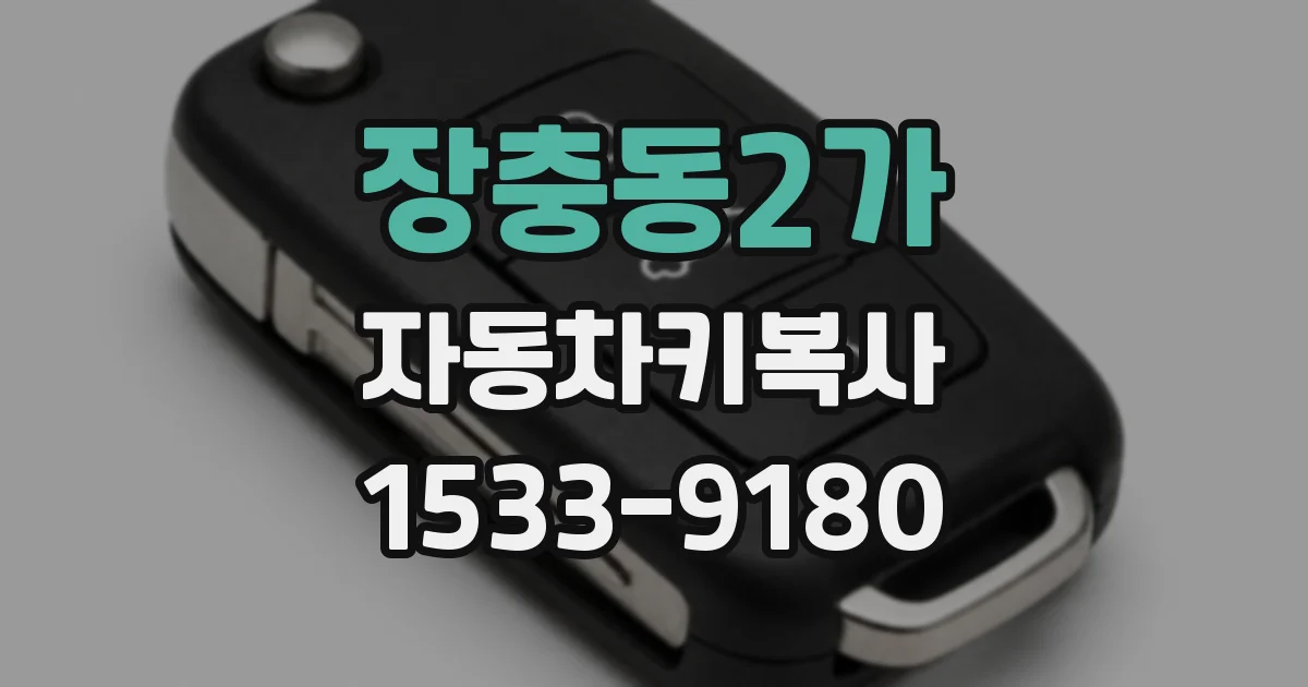 장충동2가 자동차키복사