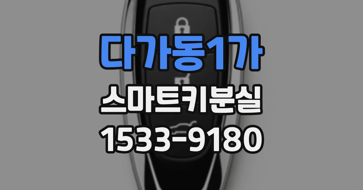 다가동1가 스마트키분실