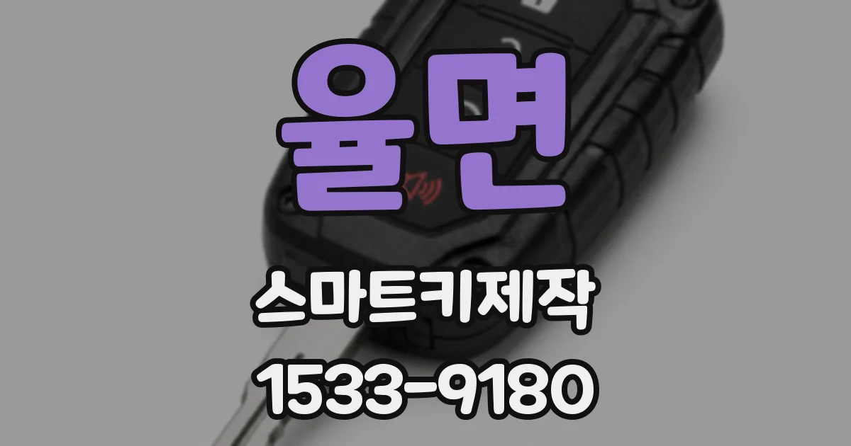 율면 스마트키제작