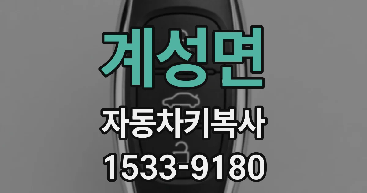 계성면 자동차키복사