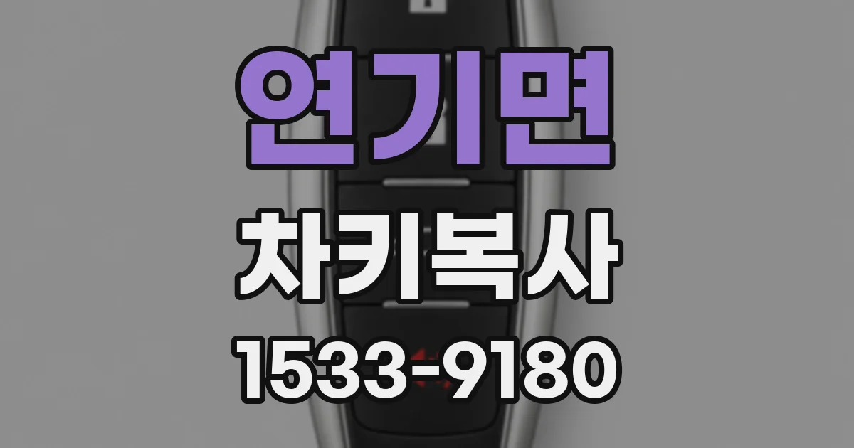 연기면 차키복사