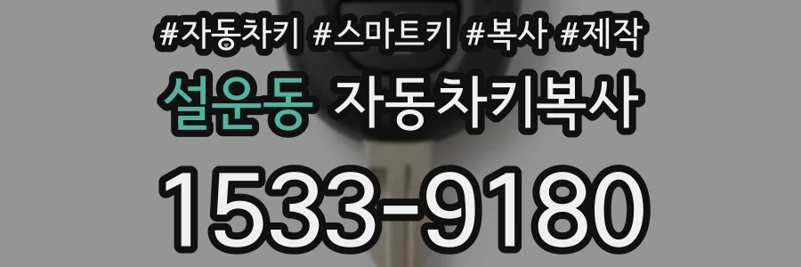 설운동 자동차키복사